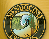 The Mendocino County seal.