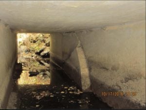 Caltrans' photo of the culvert damage from October 17.