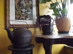 A teapot at Alchemy Tea House