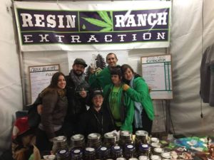 Standing in the middle of the group from left to right is Joey Burger of Mendo Hideout and Todd Franciskovic of Resin Ranch Extraction. They collaborated on the dry sieve concentrates that took 1st and 2nd Place this year.