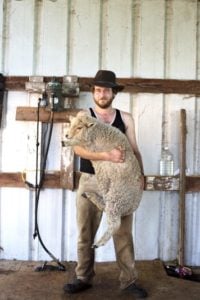 Matthew Gilbert runs the only wool and fiber processing plant in Mendocino County, thanks to capital provided by EDFC’s first Direct Public Offering. Photo from NCO.
