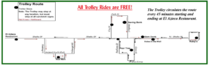 The route for this year's MTA free Holiday Trolley.