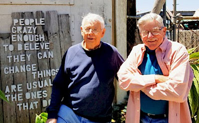 John Whitcomb and Dennis McCarthy, photo from the Community Foundation of Mendocino County.