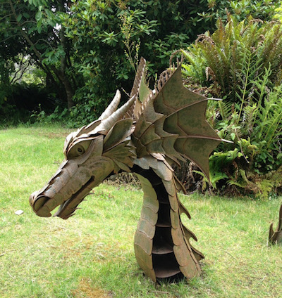 Dragon sculpture detail by artist Keena Good