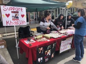 Supporters held a bake sale in Willits on Sunday to raise funds to search for Khadijah Britton.
