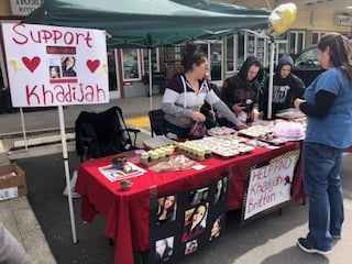 Supporters held a bake sale in Willits on Sunday to raise funds to search for Khadijah Britton.