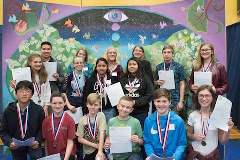 Science Fair Winners 2018, photo provided by MCOE