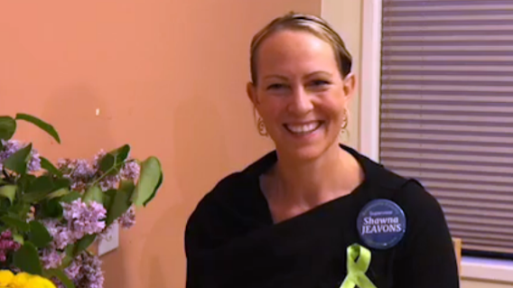 A screenshot of Third District supervisorial candidate Shawna Jeavons.