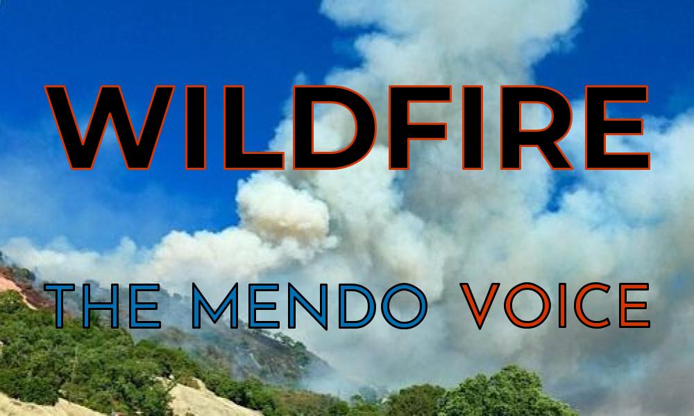 Mendocino Voice wildfire graphic