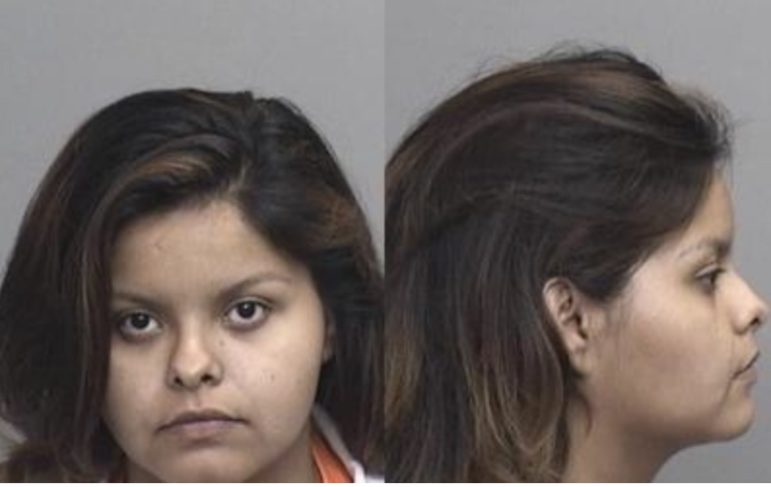 Antonia Bautista-Dalson's booking log photo from August 21.