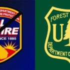 CalFire and Forest services logos