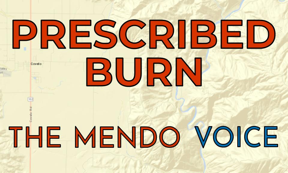 Mendocino Voice prescribed burn graphic