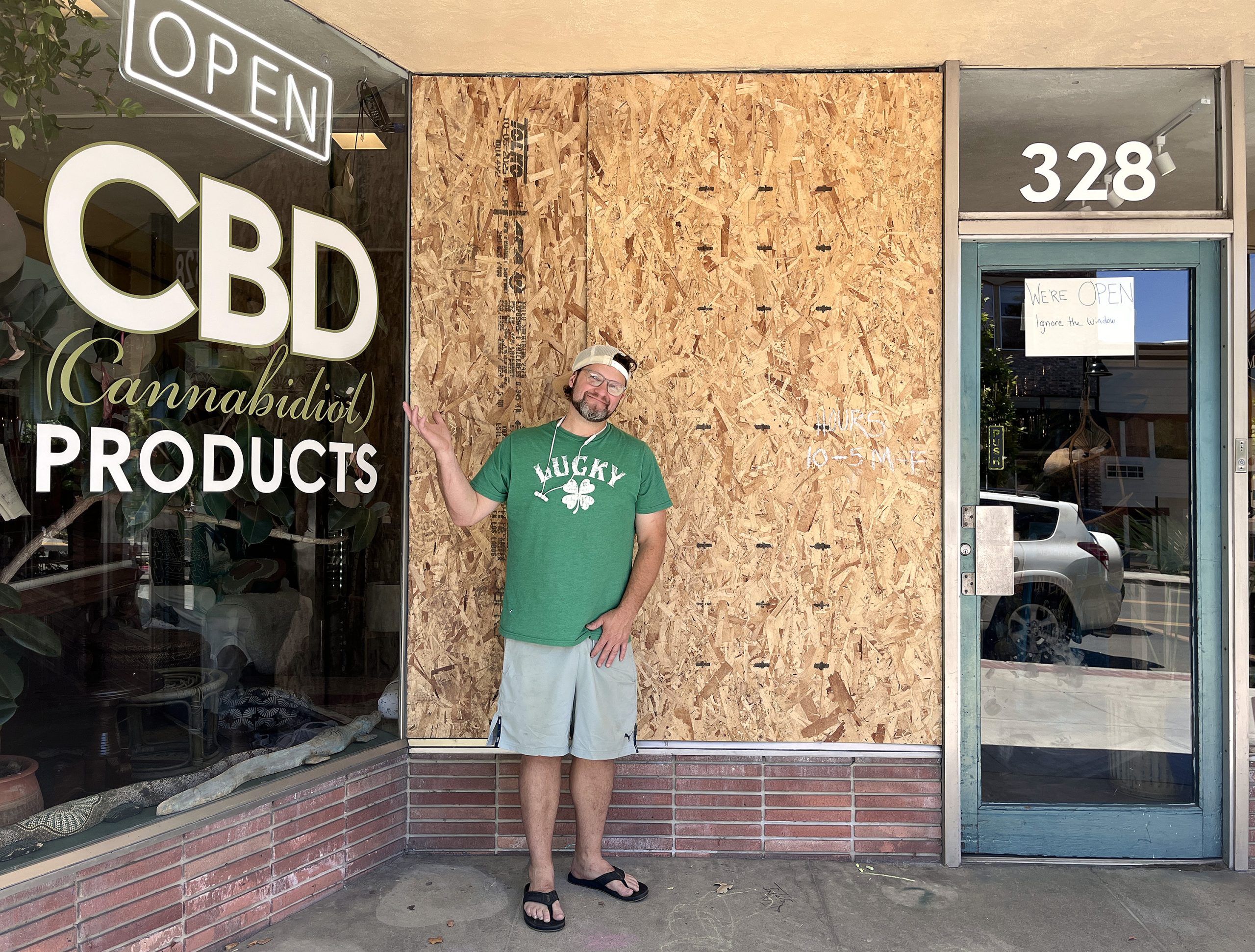 Eight downtown Ukiah businesses vandalized, business owner helps neighbor all night